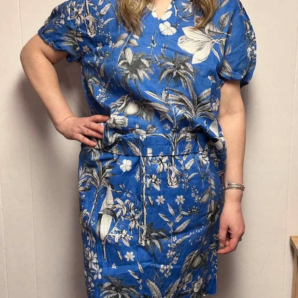 NWT- Jcrew Linen skirt. XL - Picture 2 of 3